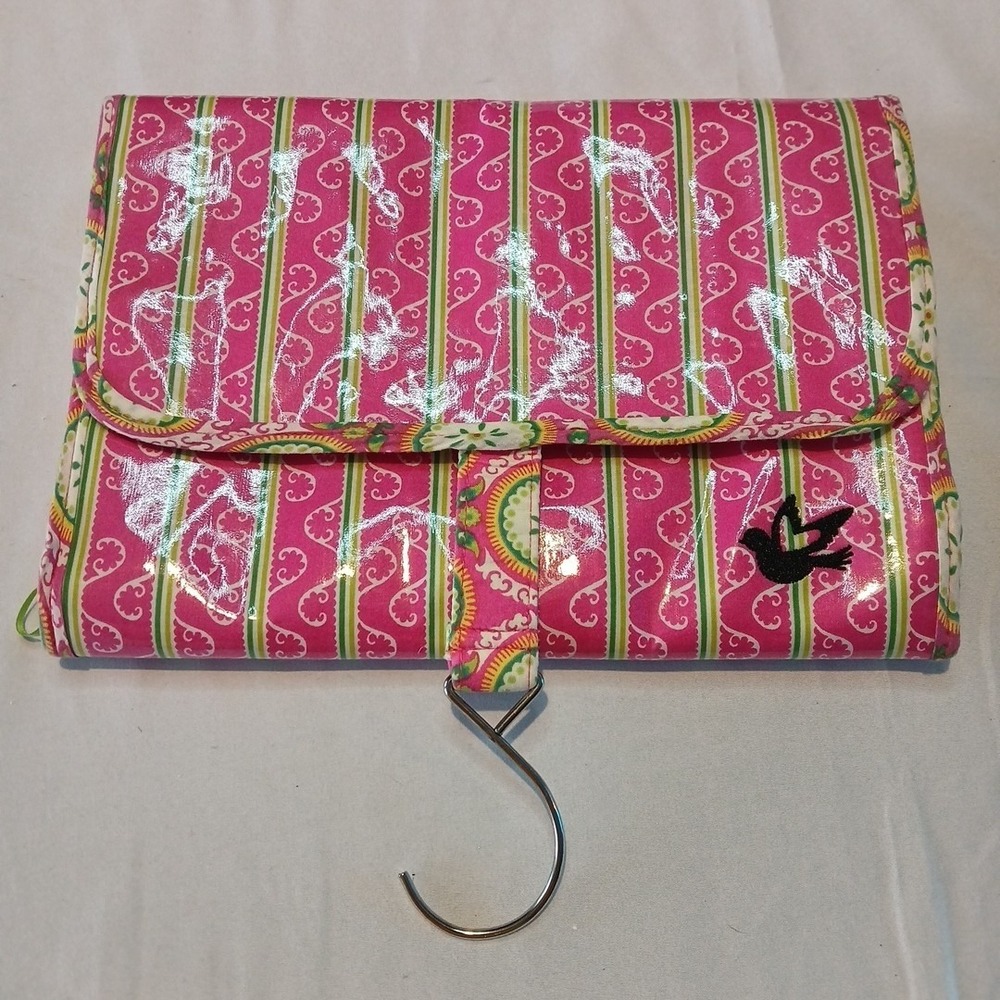 Enchante‎ Accessories Pink Trifold Hanging Toiletry Travel Bag NWOT!